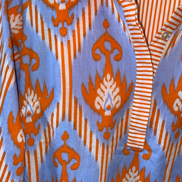 Gretchen Scott Mixed pattern Tunic Dress Ultralight Weight - Picture 2 of 7